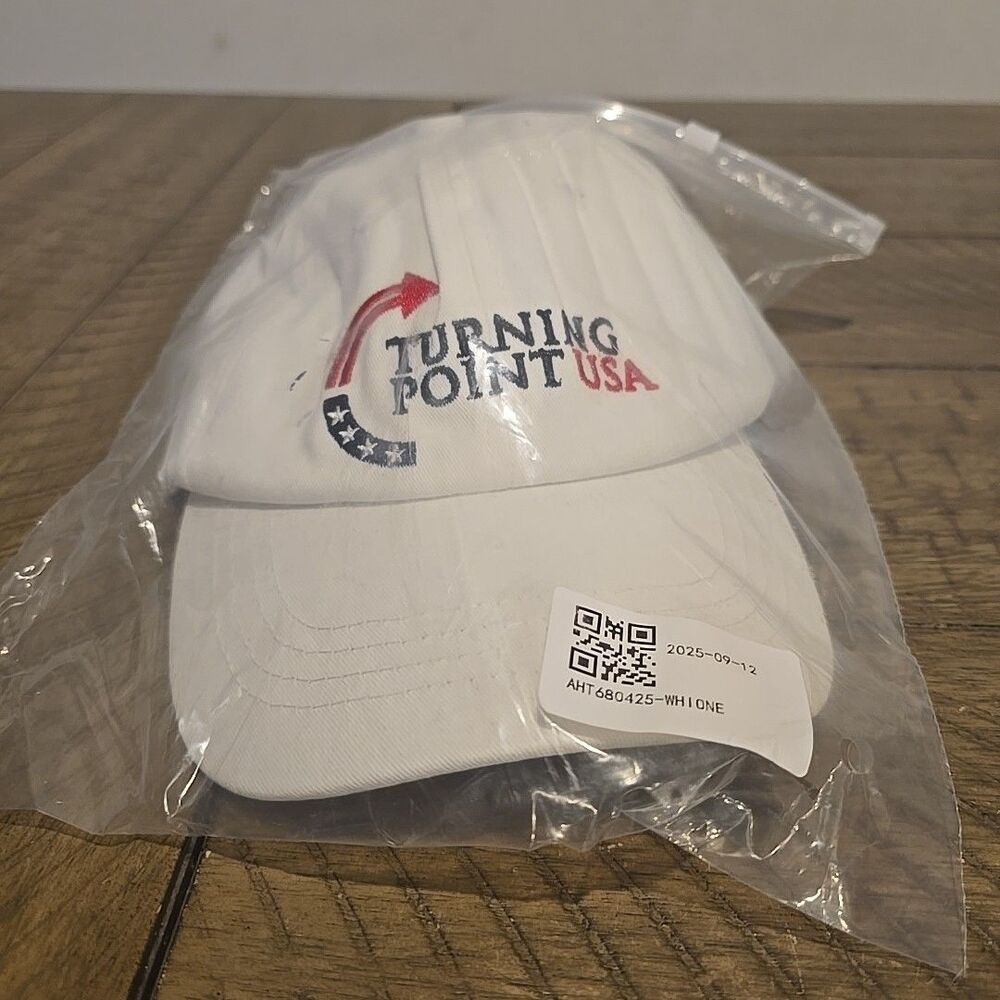 Freedom Hat Turning Point USA, Baseball Cap - White, One Size